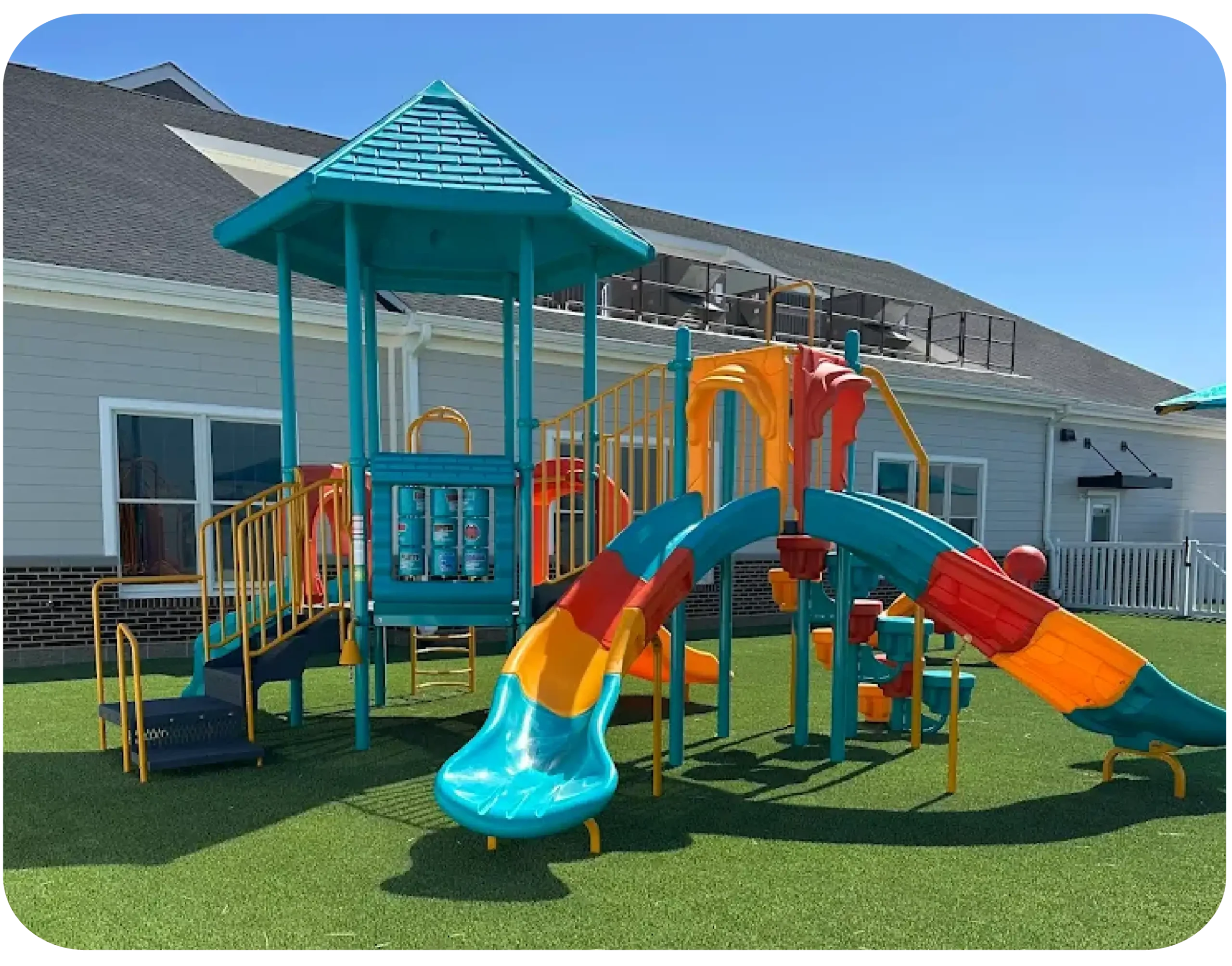exterior playground at Middletown daycare